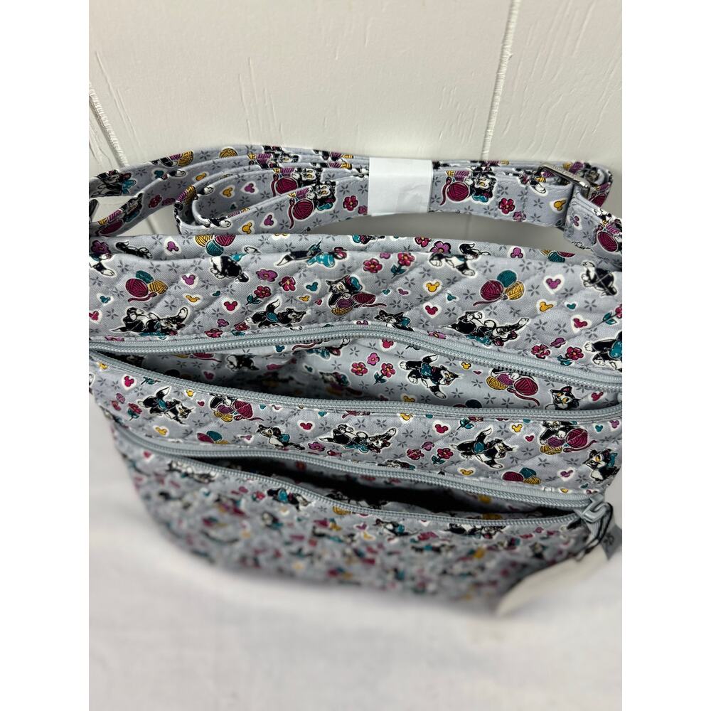 Vera Bradley Disney Triple Zip Hipster Playful Figaro Crossbody Bag, NWT - Picture 6 of 9